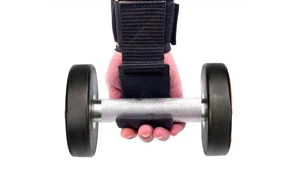 Gym Power Lifting Hooks with Wrist Support Adjustable Straps
