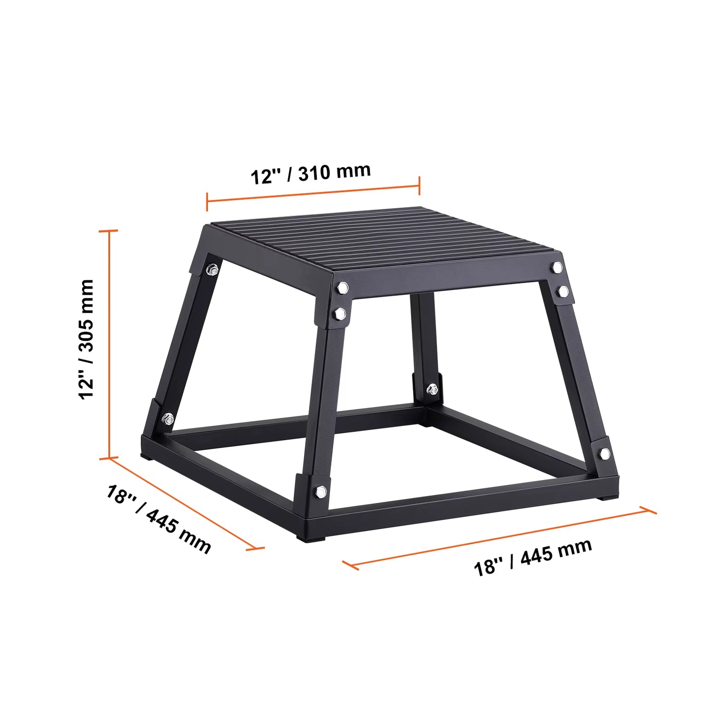 Succebuy 12/18 Inch Jump Box Anti-Slip Fitness Exercise Step up Box for Home Gym Training Conditioning Strength Training