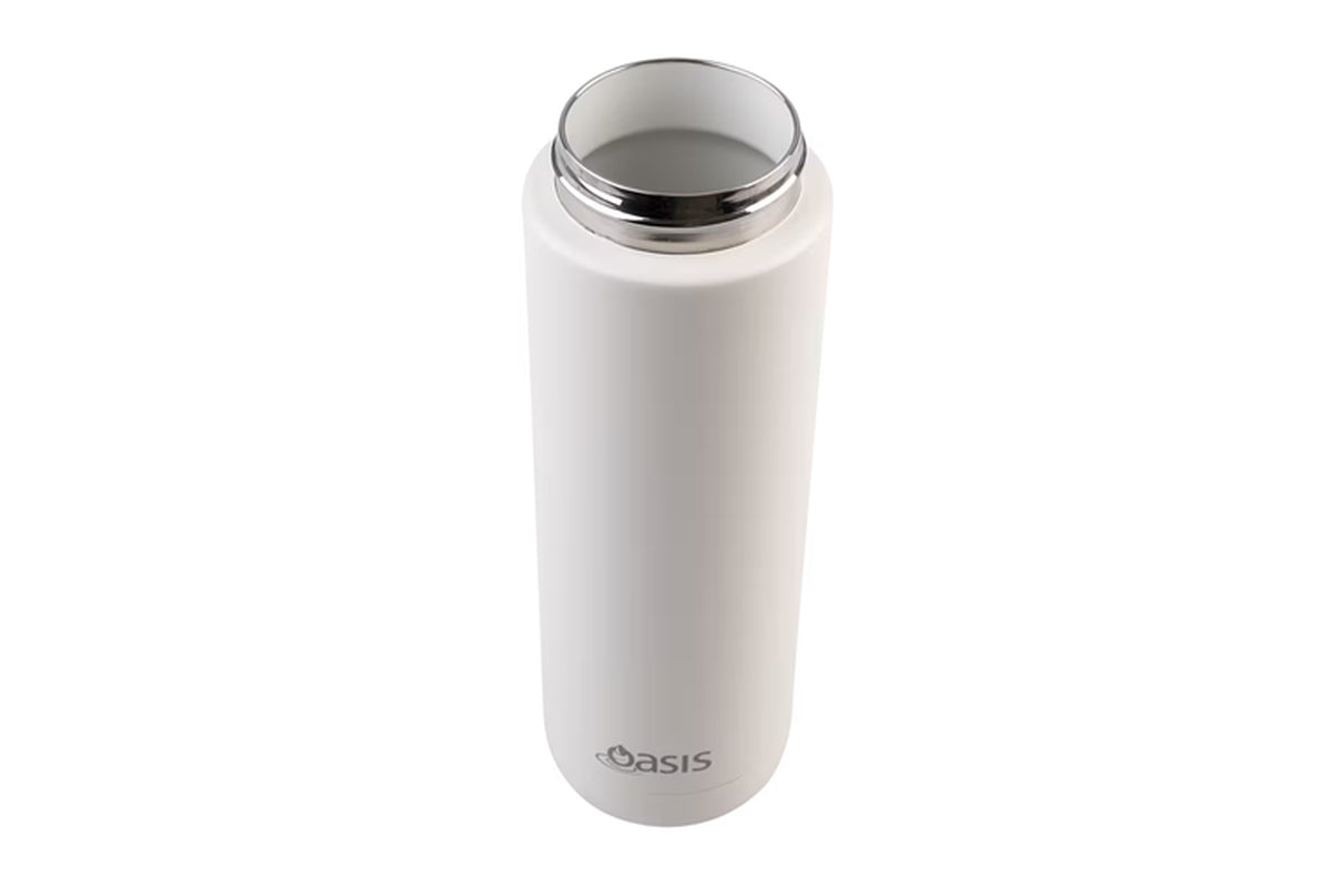 Moda Ceramic Lined Stainless Steel Wall Drink Bottle 700Ml Alabaster