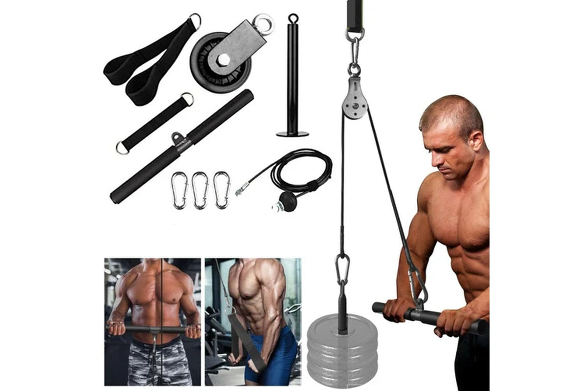 Cable Weight Pulley System Gym Cable Pulley Attachments