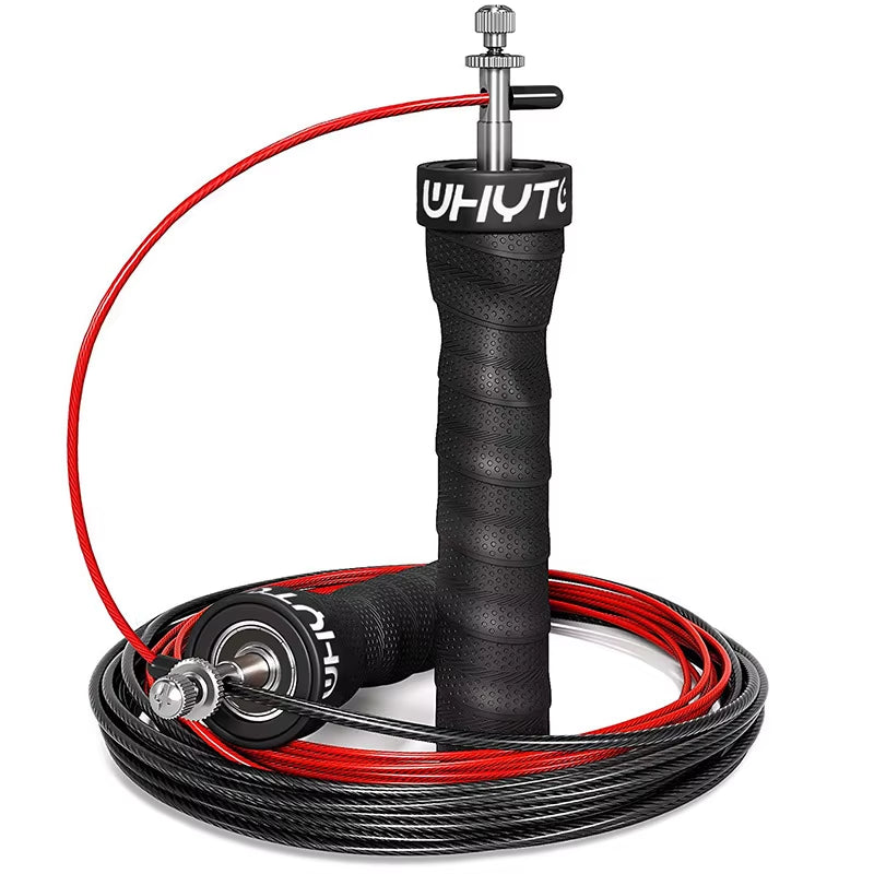 2.5/3.4Mm Crossfit Jump Rope Speed Jumping Rope Removable Weighted Anti-Loosening Design PVC Wire Jump Rope