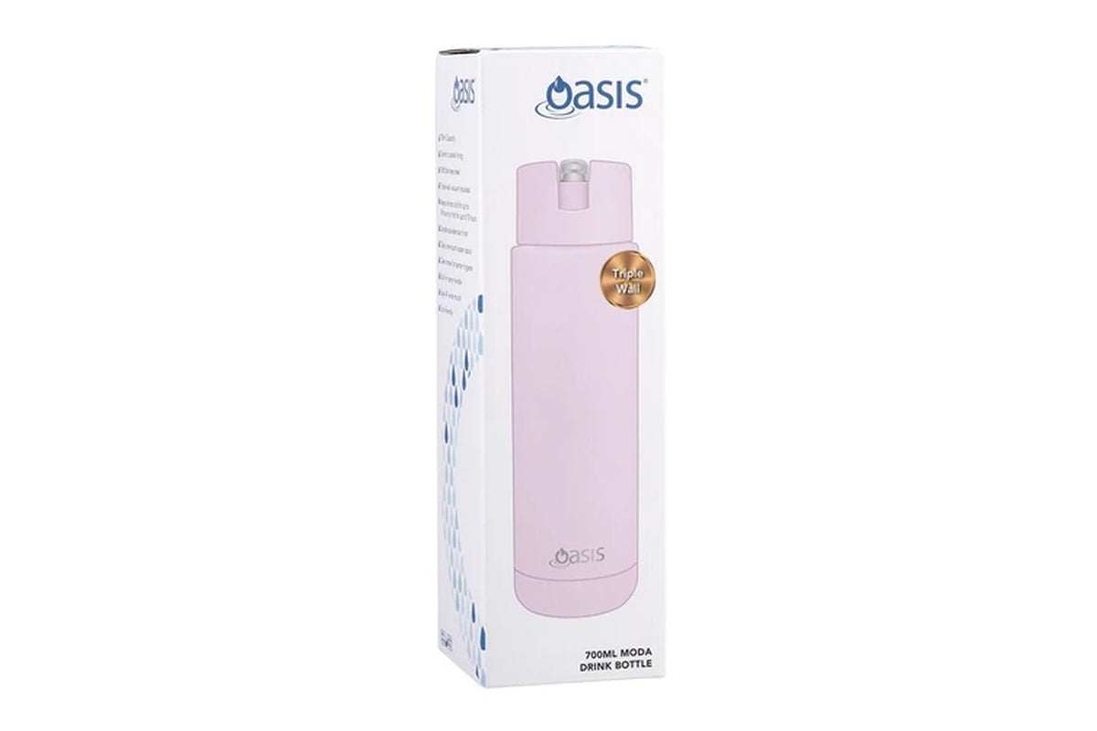 Ceramic Lined Stainless Steel Moda Drink Bottle 700Ml Pink Lemonade