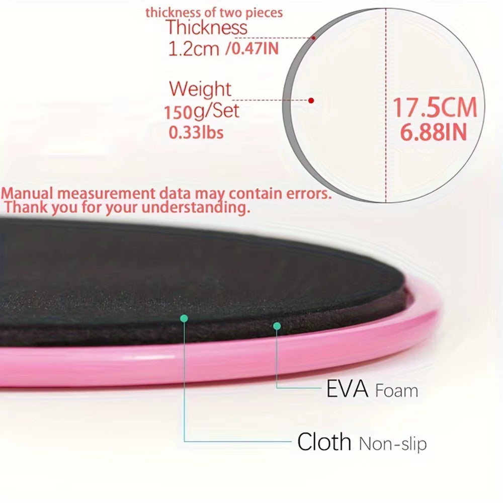 Pair of Fitness Core Sliders Abdominal Exercise Sliding Plate Pilates Yoga Gym Discs Slider Body Muscle Training Equipment