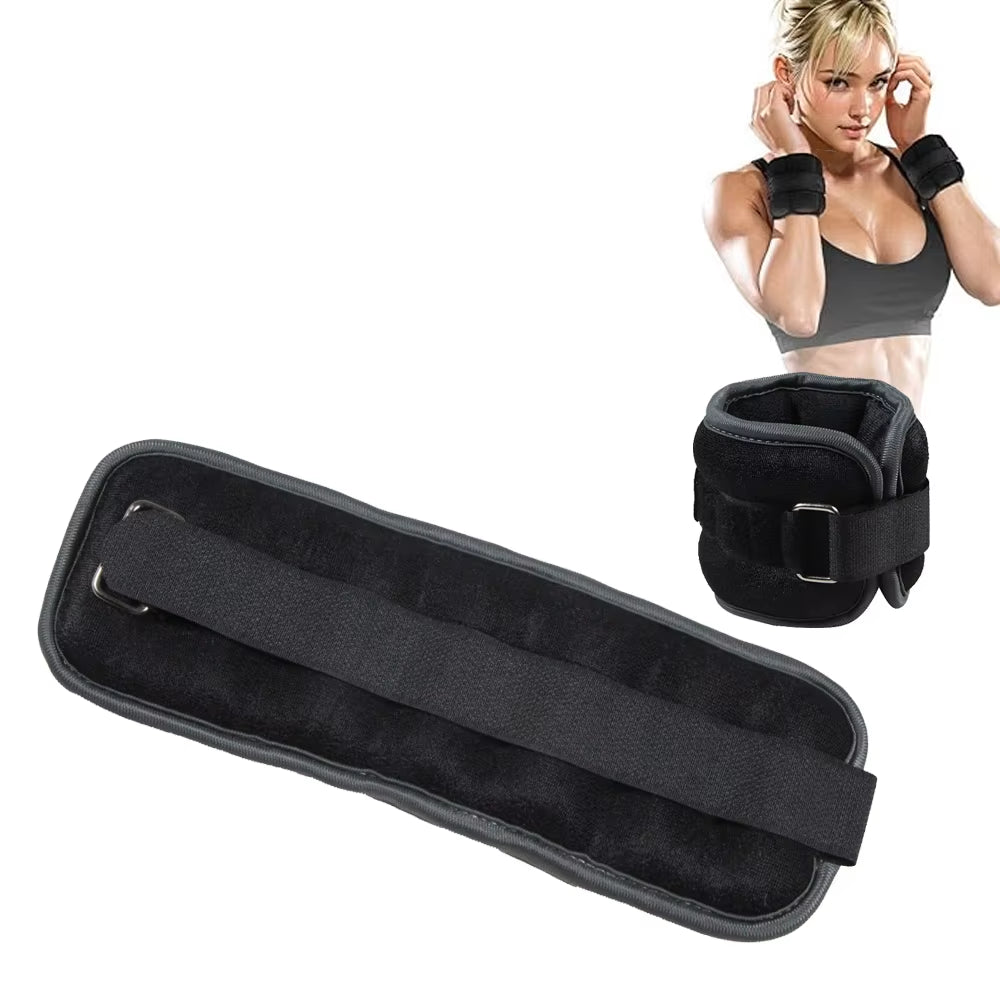 1Pair Adjustable Ankle Weights(0.5Kg/1Kg Each) - Leg & Wrist Weight Straps for Women Men,Weighted Ankle Weights Set for Workout