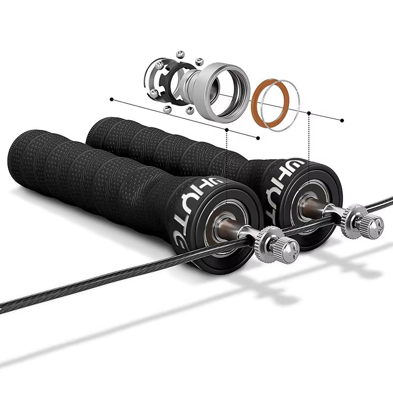 2.5/3.4Mm Crossfit Jump Rope Speed Jumping Rope Removable Weighted Anti-Loosening Design PVC Wire Jump Rope
