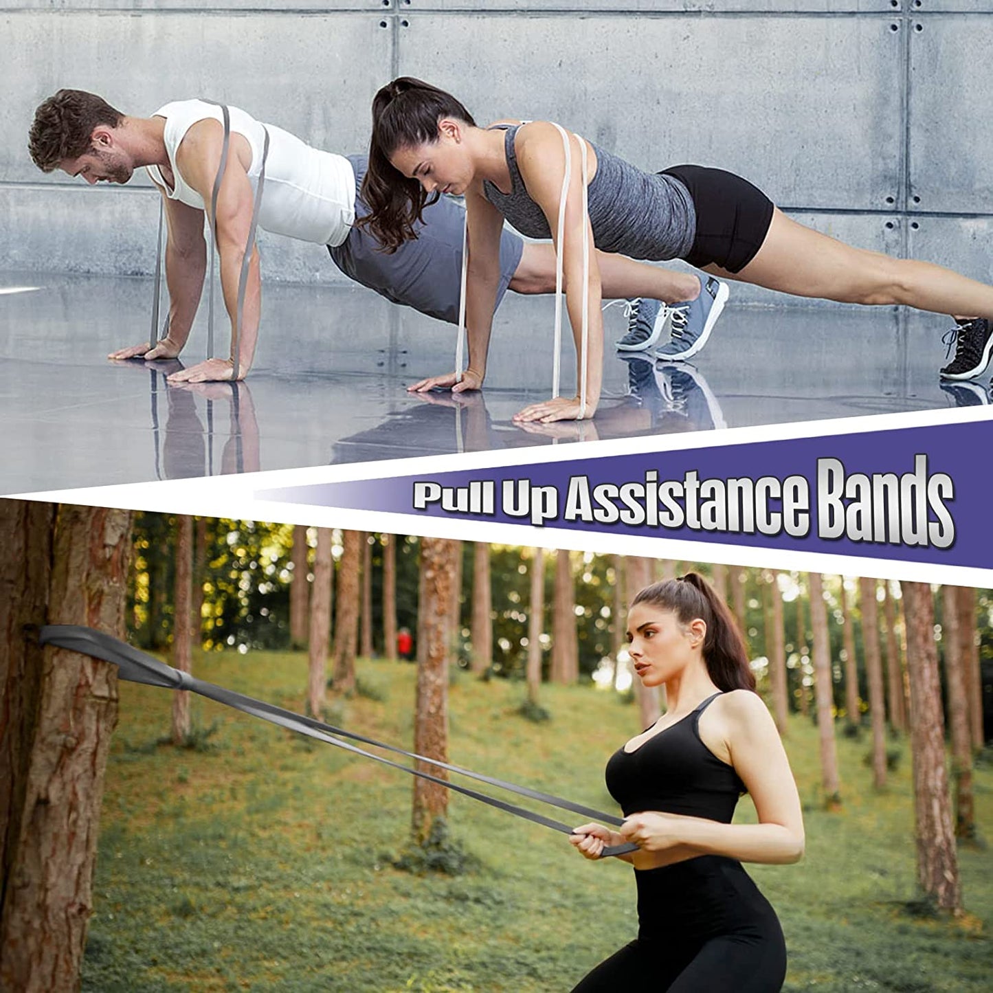 Resistance Band Pull up Assistance Bands,Set of 5 Resistance Heavy Duty Exercise
