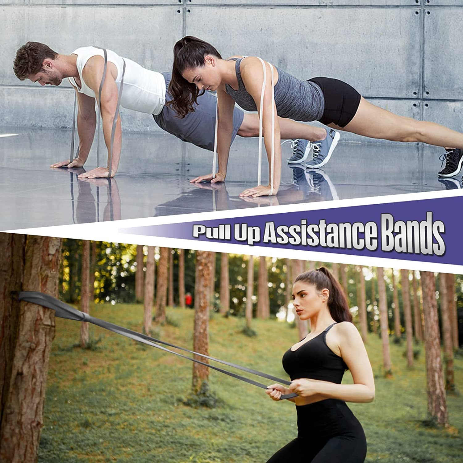 Resistance Band Pull up Assistance Bands,Set of 5 Resistance Heavy Duty Exercise
