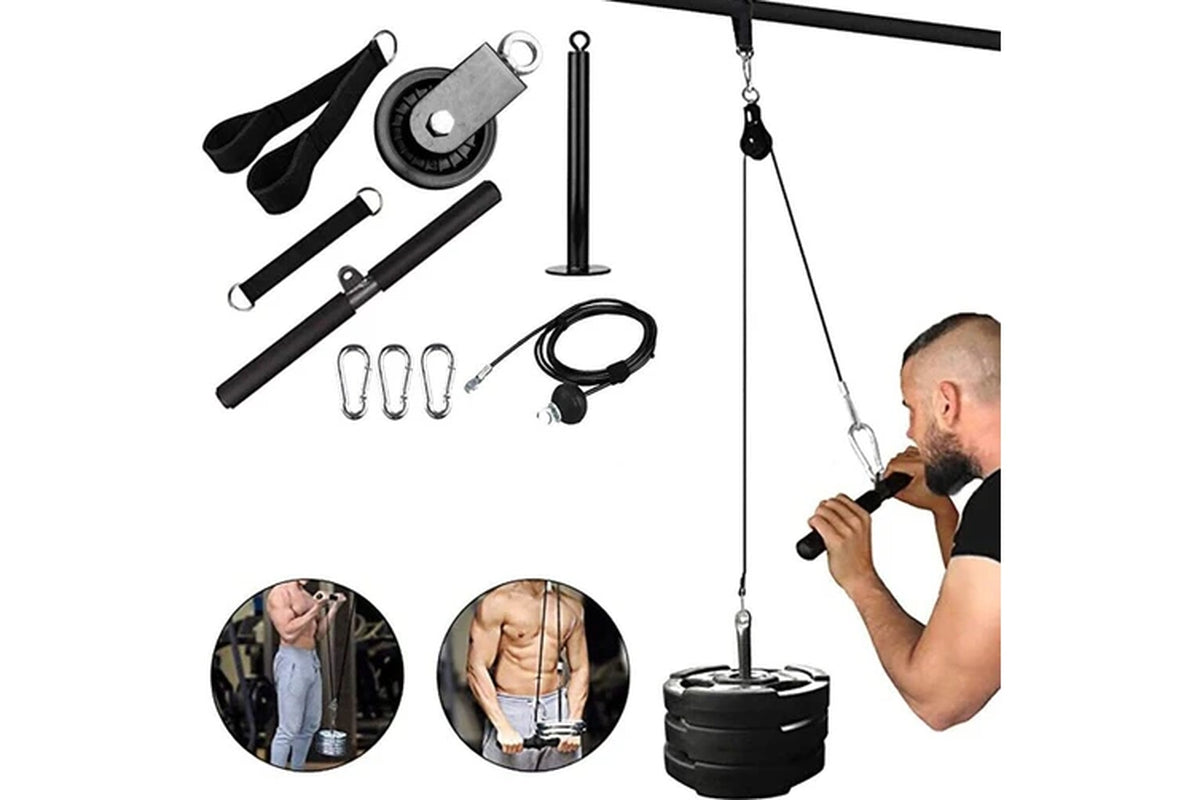 Cable Weight Pulley System Gym Cable Pulley Attachments