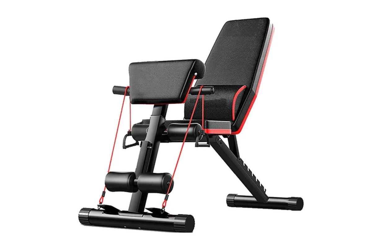 Adjustable Weight Abdominal Bench Sit-Up Back Support Fitness Flat Gym Exercise