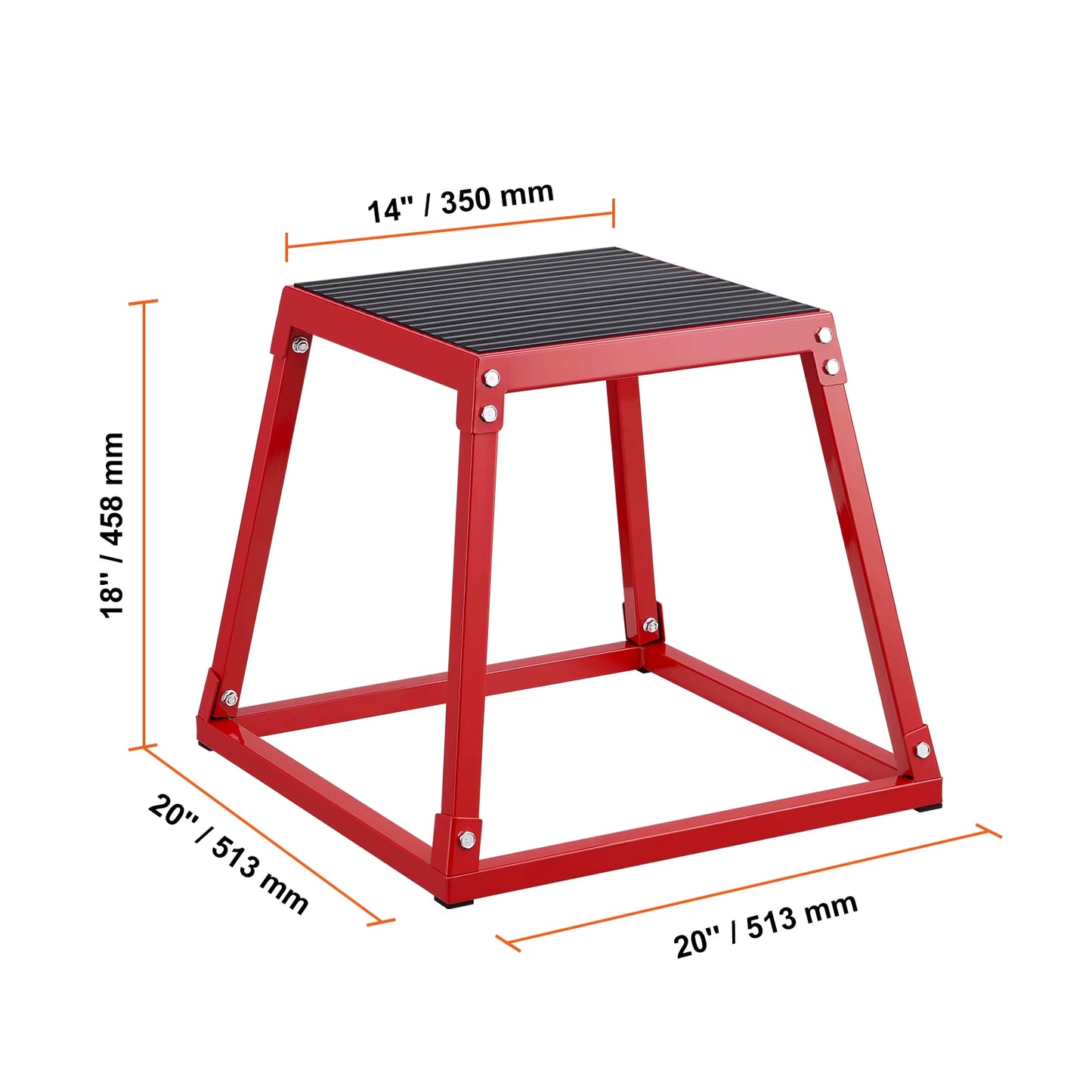 Succebuy 12/18 Inch Jump Box Anti-Slip Fitness Exercise Step up Box for Home Gym Training Conditioning Strength Training