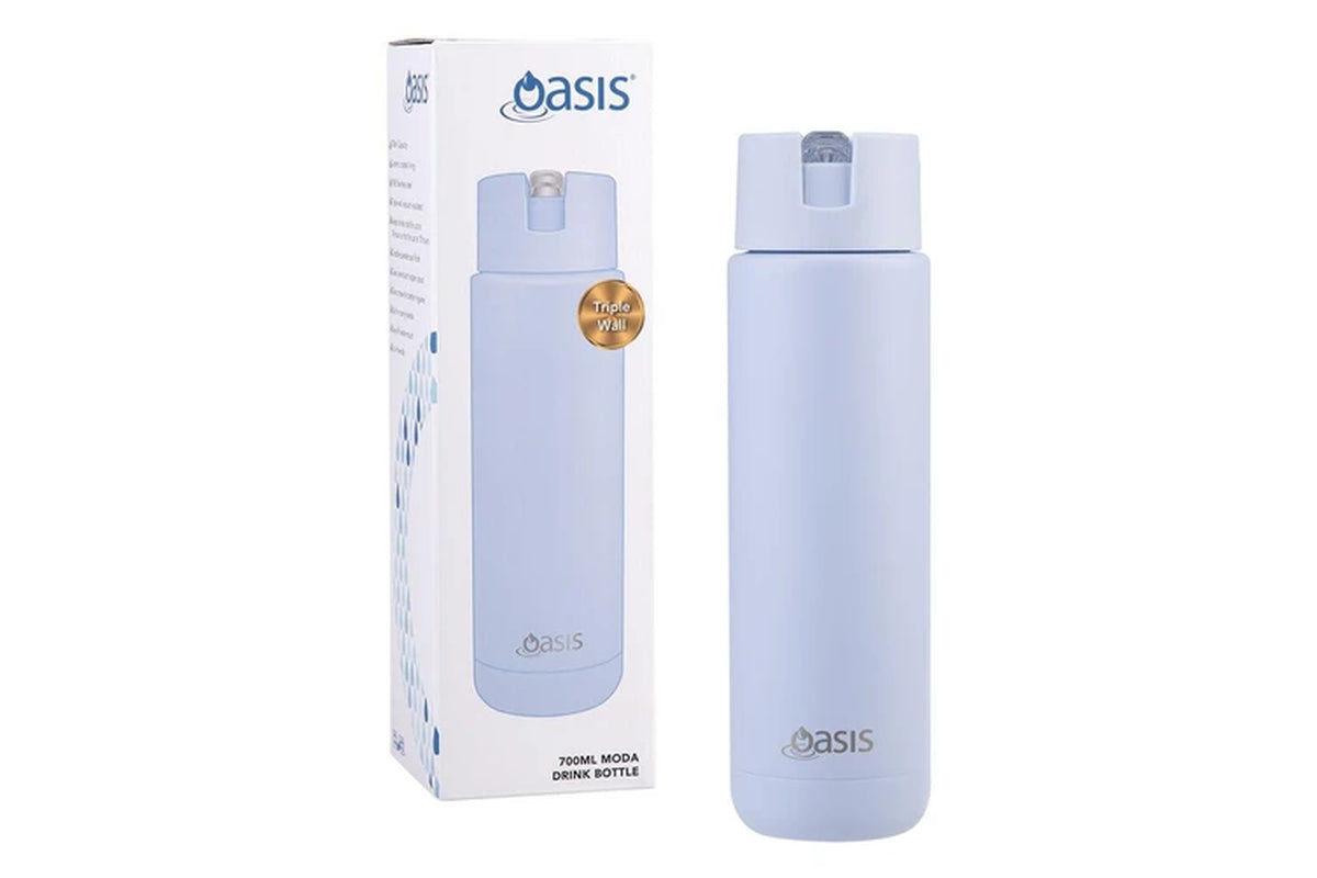 Ceramic Lined Stainless Steel Insulated Moda Drink Bottle 700Ml Periwinkle