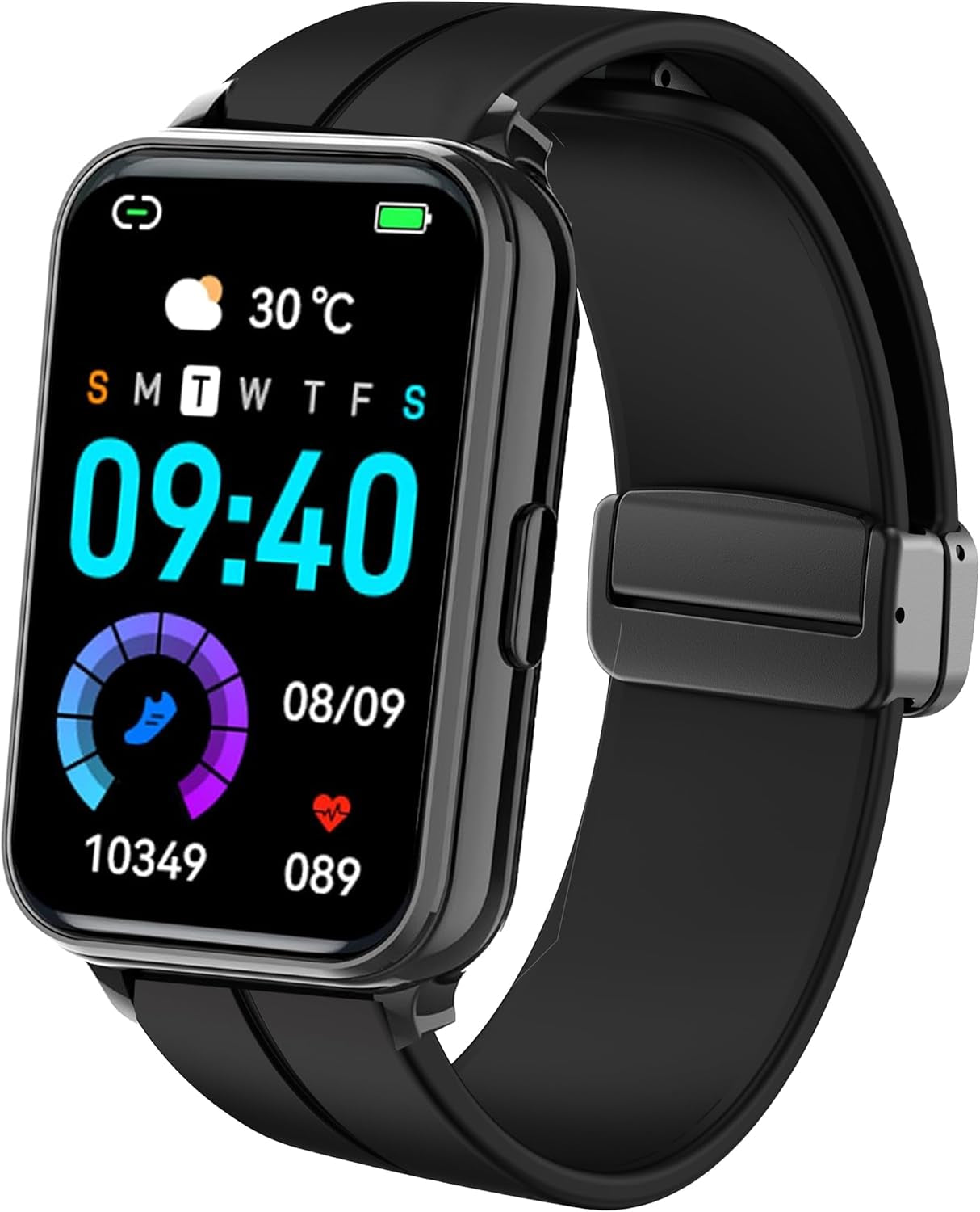 Compatible with Virozis Fitness Tracker Band, Soft Silicone Sport Wristband Replacement Straps Compatible for Virozis P67 1.57 Inches Fitness Tracker Smart Watch