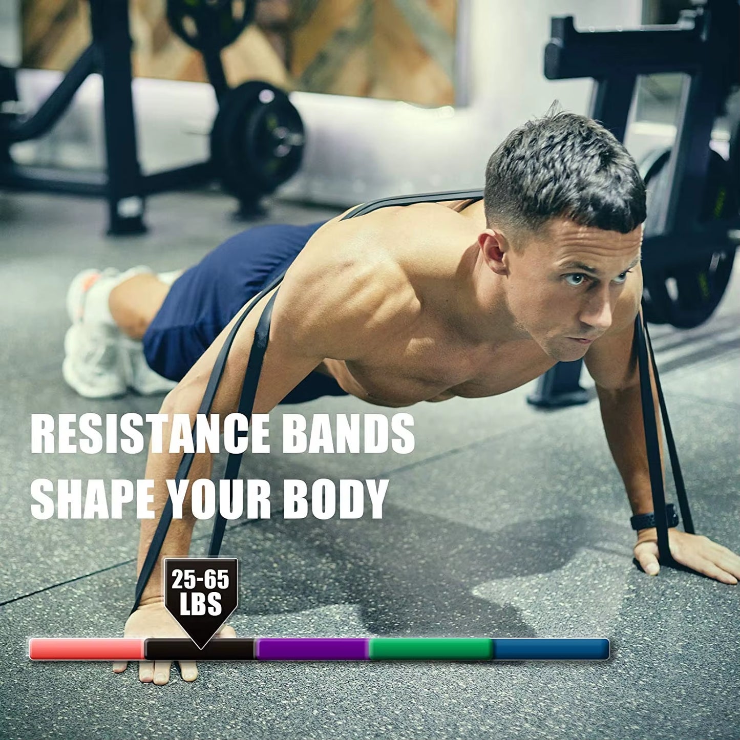 208Cm Natural Rubber Resistance Bands Sets Elastic Yoga/Fitness Band Strength Pilates Fitness Equipment Training Expander Unisex
