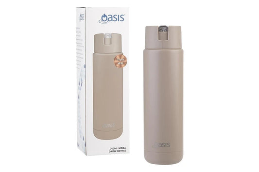 Ceramic Lined Stainless Steel Insulated Moda Drink Bottle 700Ml Latte