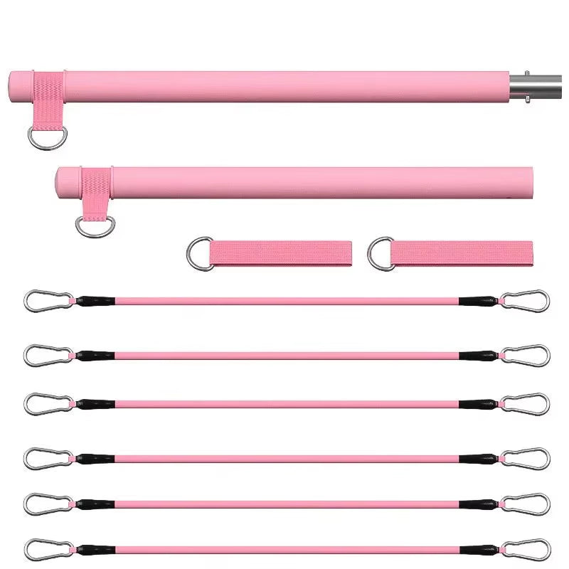 Resistance Pilates Bell Kit, Portable Home Gym Pilates Resistance Barbell Kit for Full Body Workouts