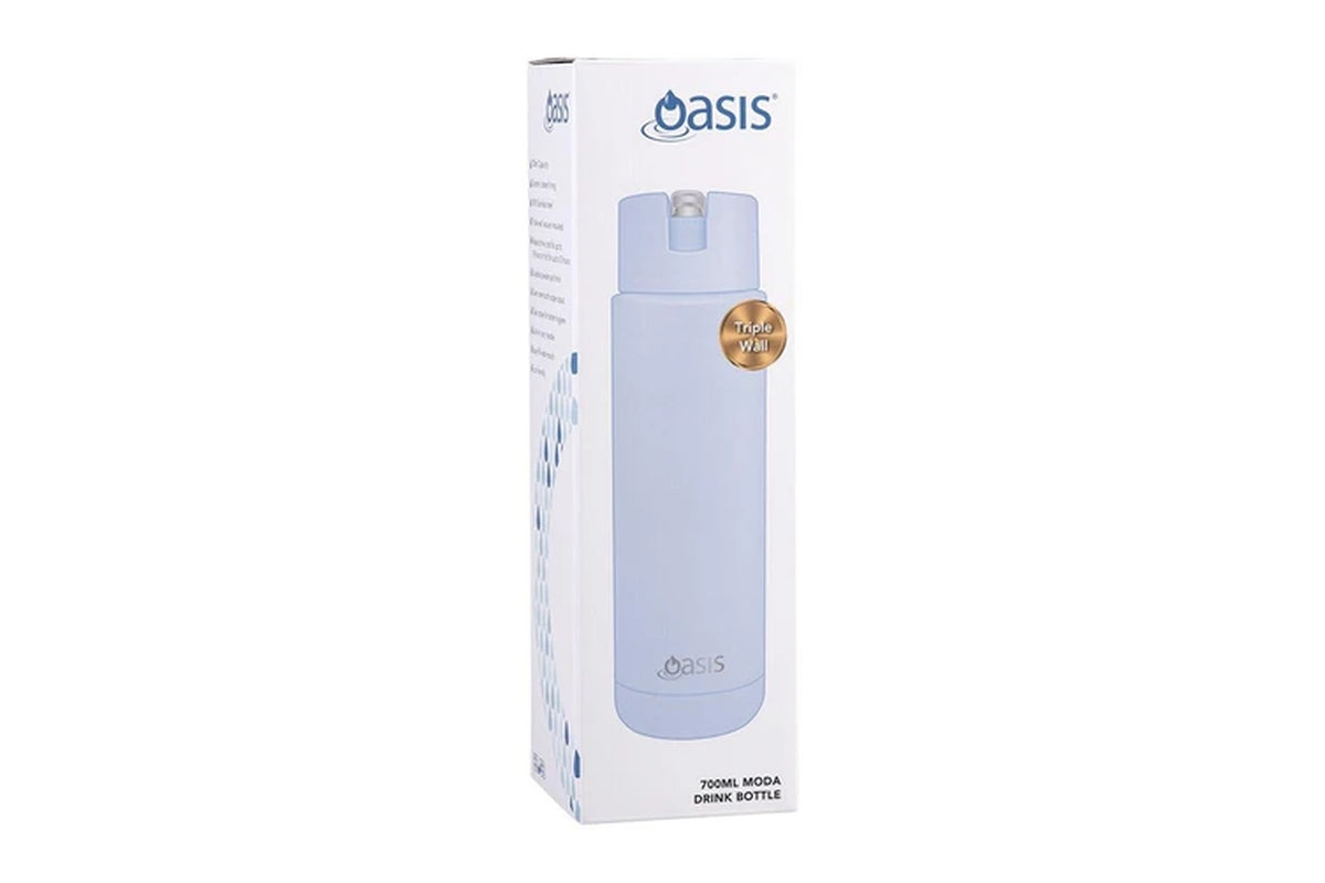 Ceramic Lined Stainless Steel Insulated Moda Drink Bottle 700Ml Periwinkle