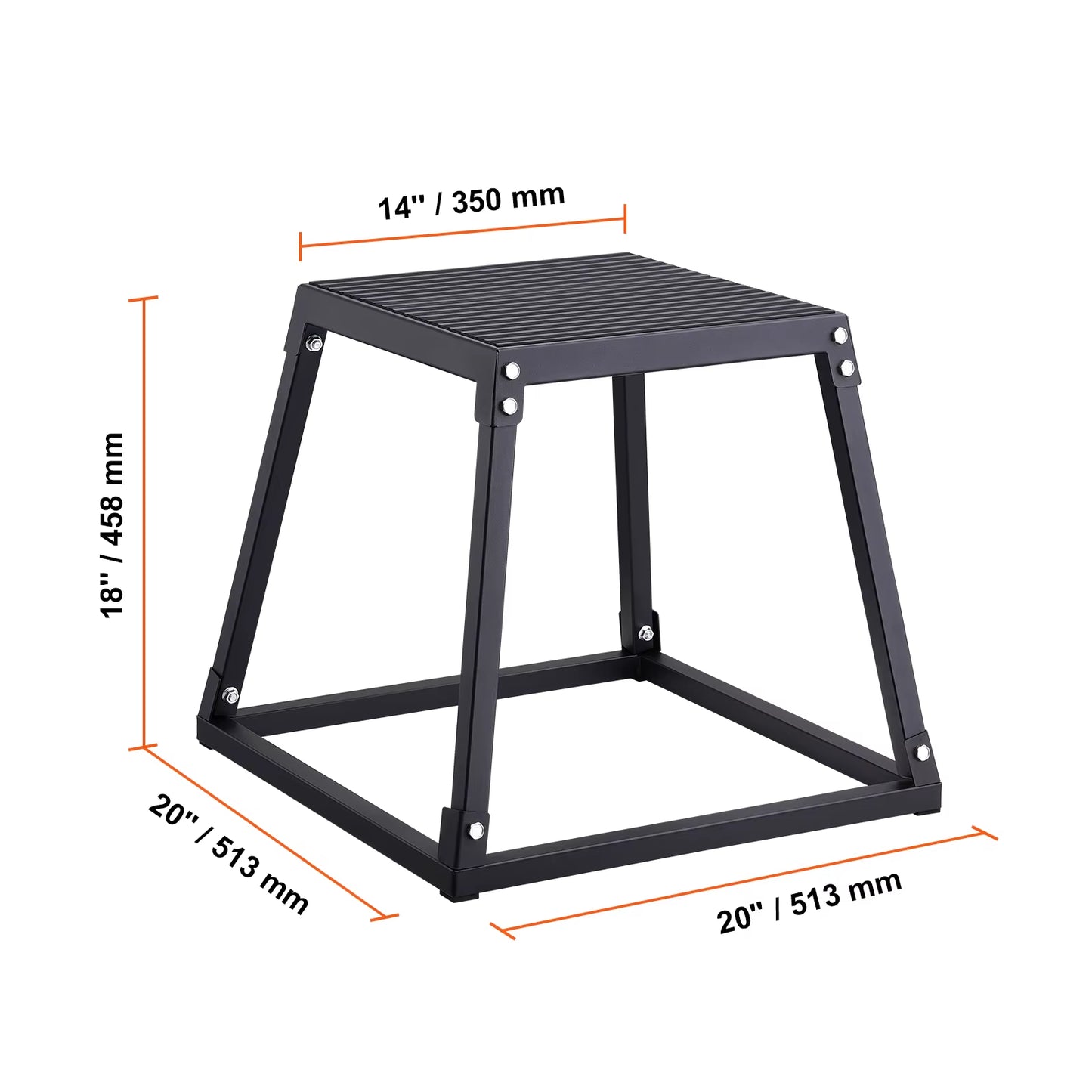 Succebuy 12/18 Inch Jump Box Anti-Slip Fitness Exercise Step up Box for Home Gym Training Conditioning Strength Training