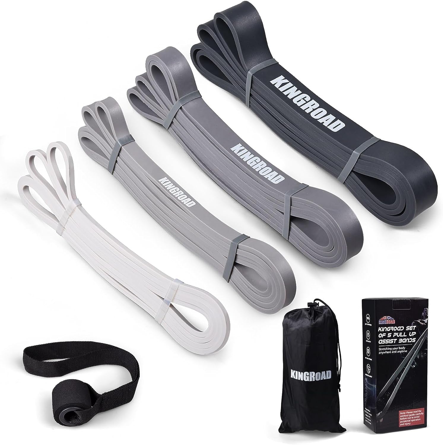 Resistance Band Pull up Assistance Bands,Set of 5 Resistance Heavy Duty Exercise