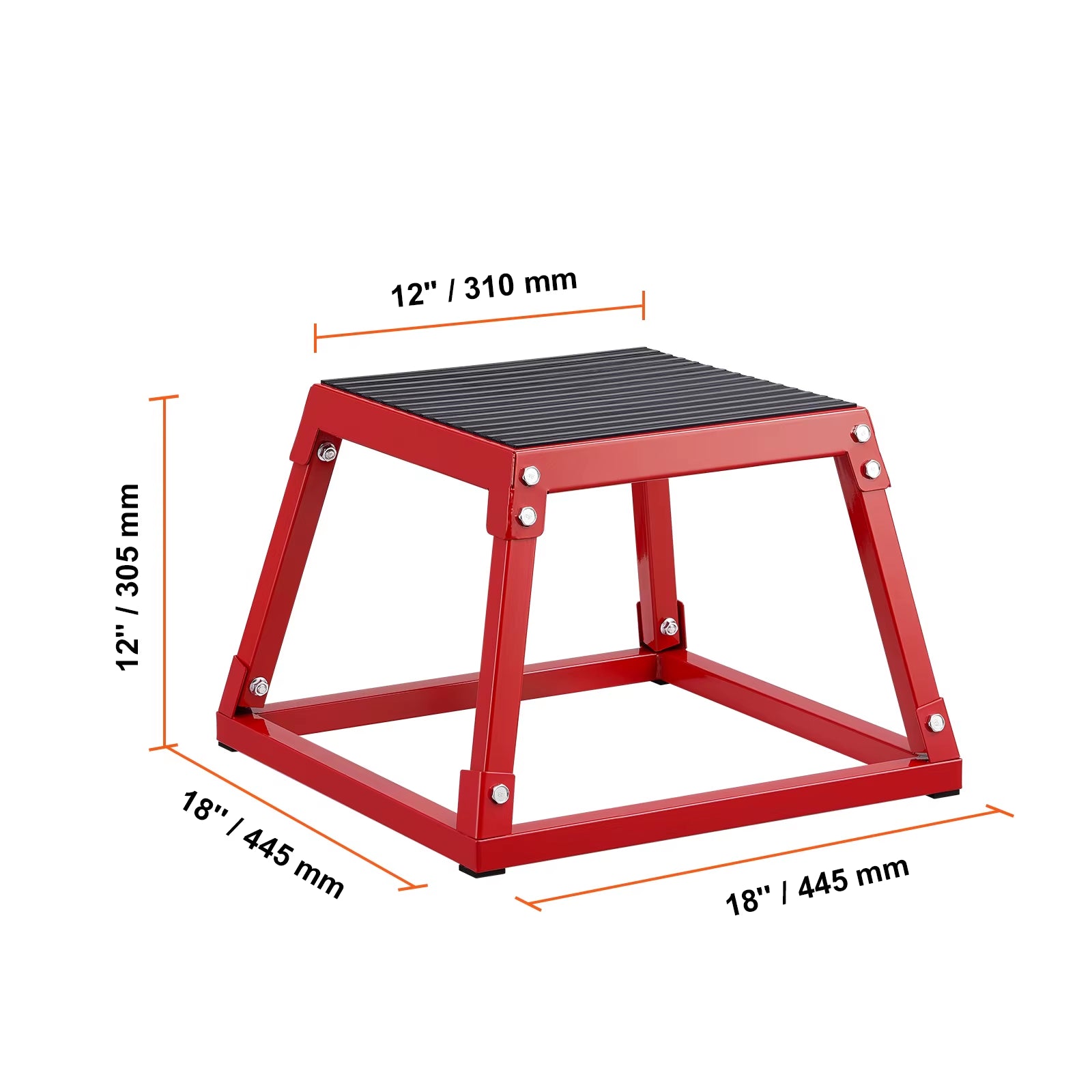 Succebuy 12/18 Inch Jump Box Anti-Slip Fitness Exercise Step up Box for Home Gym Training Conditioning Strength Training