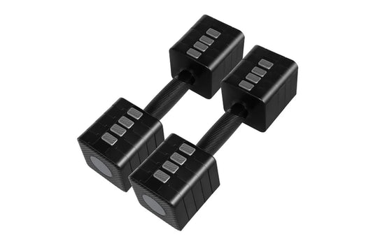 a Pair 2.8KG-10KG Adjustable Dumbbells Set Black