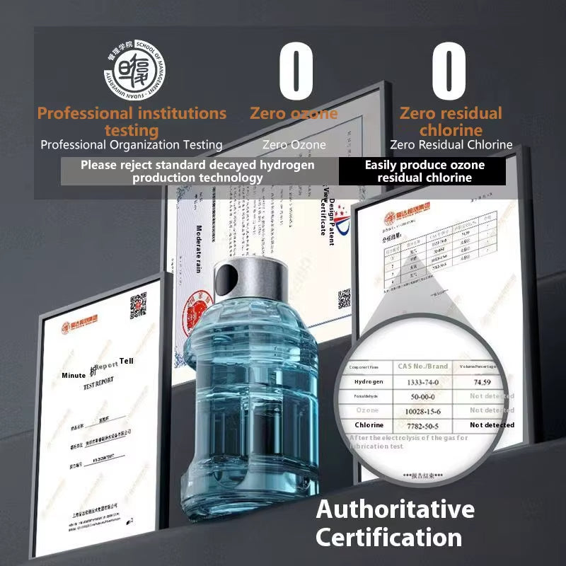Best Hydrogen Water Generators Ionizer 1.5L Alkaline Hydrogen Water Bottle Stainless Steel Usb-Powered Portable Outdoor Use