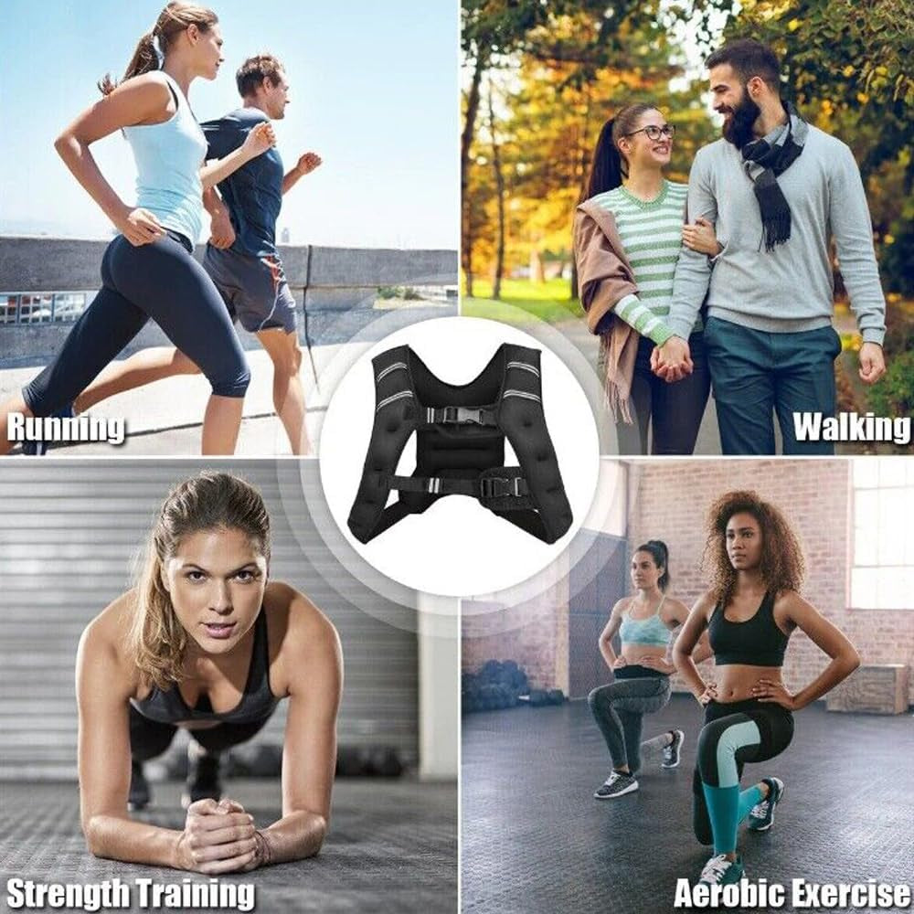 Weighted Vests for Men, Women, Kids - 3KG, 5KG, 8KG, 10KG - Exercise Weighted Ve