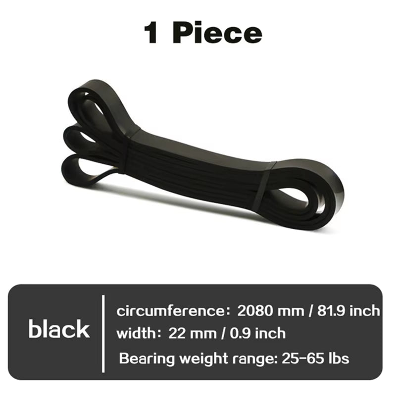 208Cm Natural Rubber Resistance Bands Sets Elastic Yoga/Fitness Band Strength Pilates Fitness Equipment Training Expander Unisex