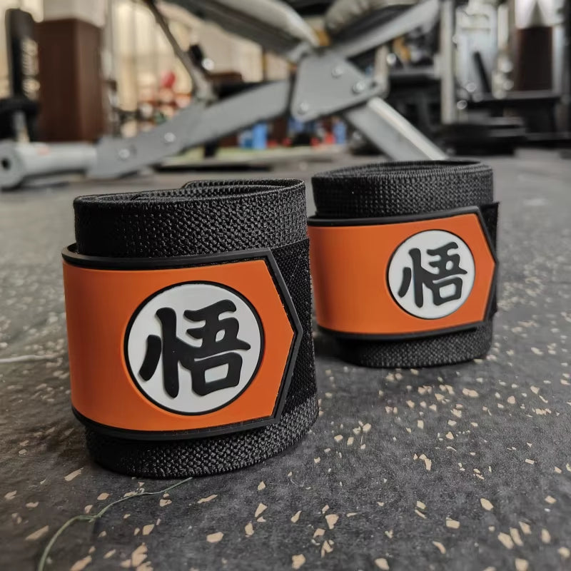 2Pcs Weightlifting Wrist Wraps Gym Fitness Wrist Support Wraps for Men & Women Strength Training Wrist Guard for Cross Deadlift