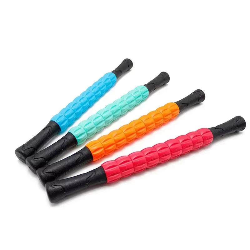 1Pcs 9-Wheel Massage Neck Leg Massager Stick Anti-Cellulite Stick Body Foot Leg Slimming Massage Muscle Roller Massage Stick