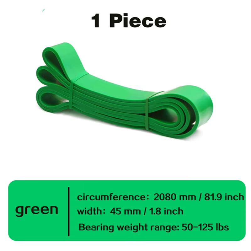 208Cm Natural Rubber Resistance Bands Sets Elastic Yoga/Fitness Band Strength Pilates Fitness Equipment Training Expander Unisex