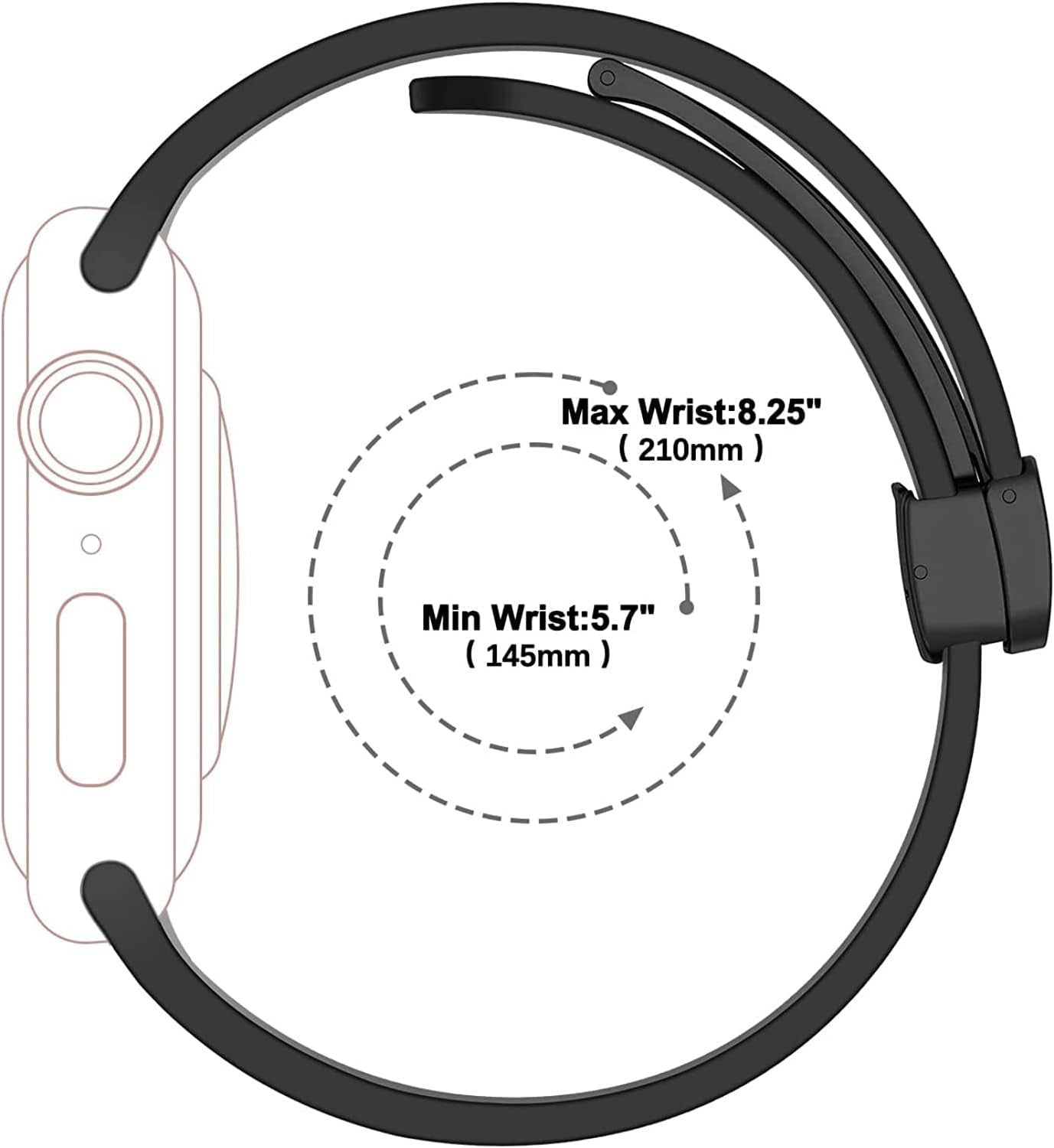 Compatible with Virozis Fitness Tracker Band, Soft Silicone Sport Wristband Replacement Straps Compatible for Virozis P67 1.57 Inches Fitness Tracker Smart Watch