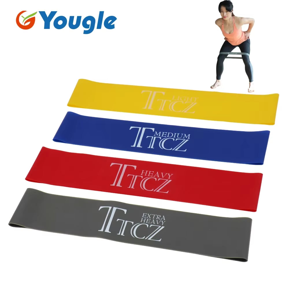 Yoga Pilates Resistance Band Exercise Loop Rubber Bands Fitness Loop Rope Stretch Band Cross Fit Band for Bodybuilding