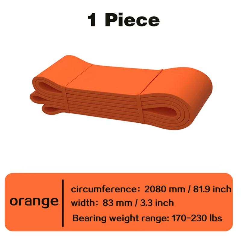 208Cm Natural Rubber Resistance Bands Sets Elastic Yoga/Fitness Band Strength Pilates Fitness Equipment Training Expander Unisex