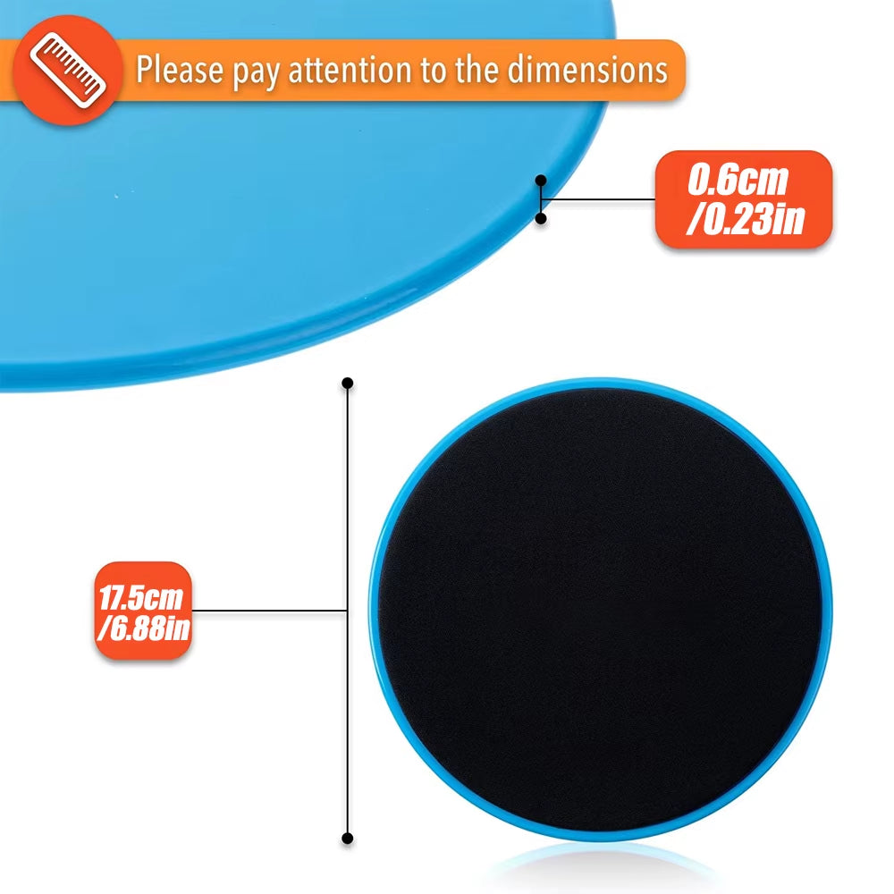 Exercise Core Sliders, Dual Sided Exercise Gliding Discs Use on Carpet or Hardwood Floors,Light,Portable,Abdominal,Core Workouts