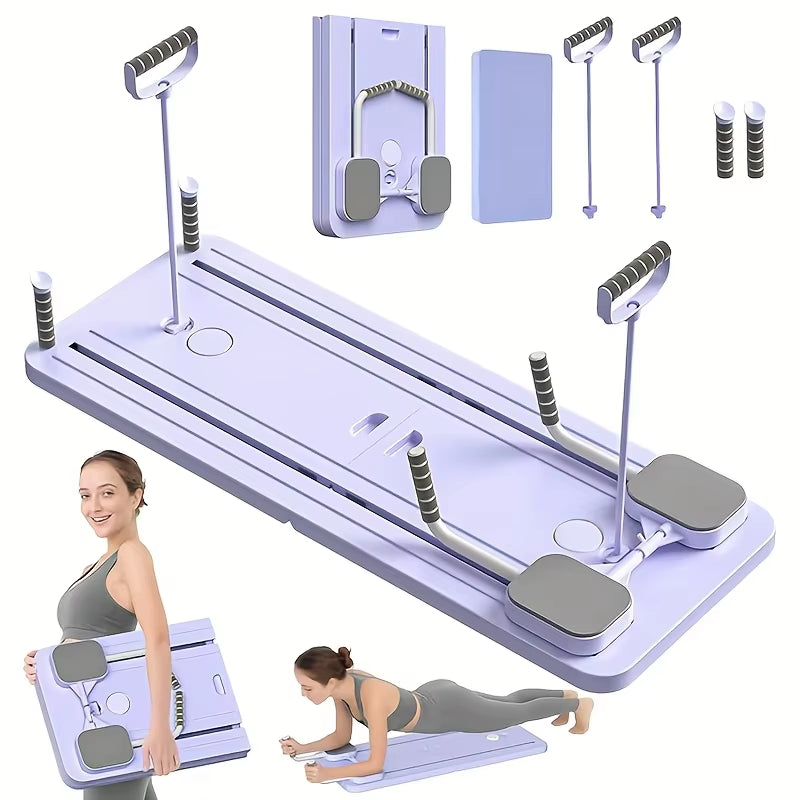 Abdominal Exercise Board Fitness Board Leg & Arm Toner Multifunctional Pilates Reformer Set Fitness Equipment for Home