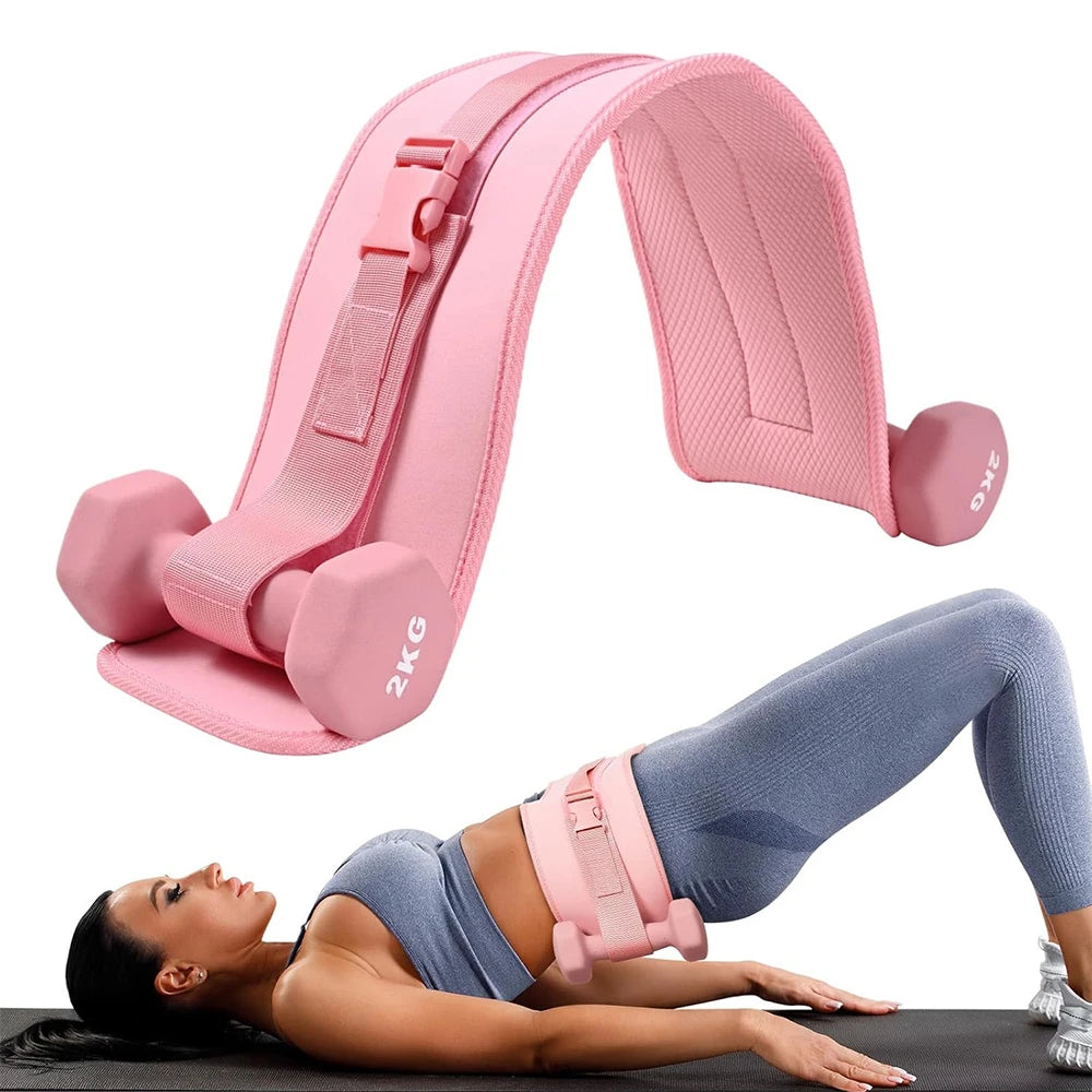Exercise Hip Thrust Belt -Dumbbell Hip Thrust Belt, Thicken & Widen, Comfortable for Dumbbells, Kettlebells,Gym or Home Workouts