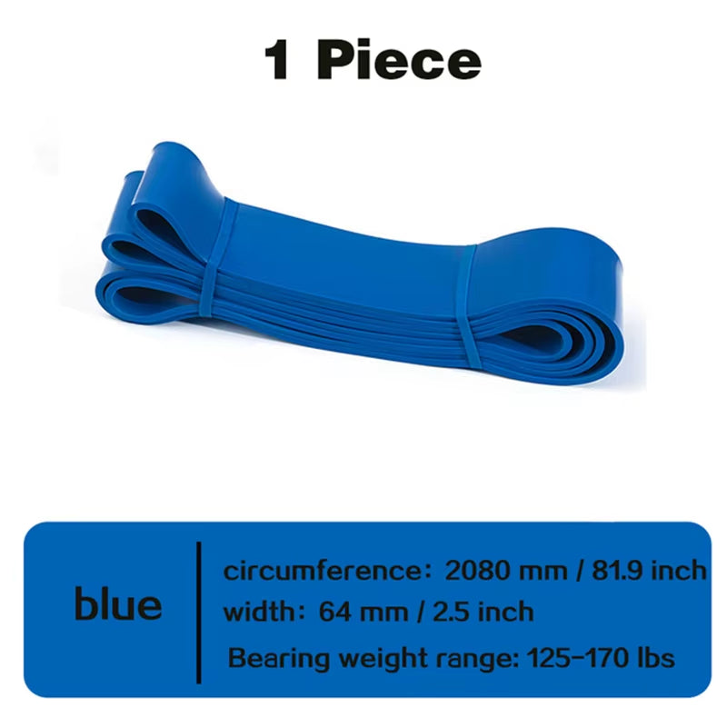 208Cm Natural Rubber Resistance Bands Sets Elastic Yoga/Fitness Band Strength Pilates Fitness Equipment Training Expander Unisex