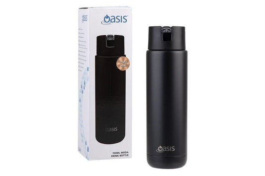 Ceramic Lined Stainless Steel Insulated Moda Drink Bottle 700Ml Black