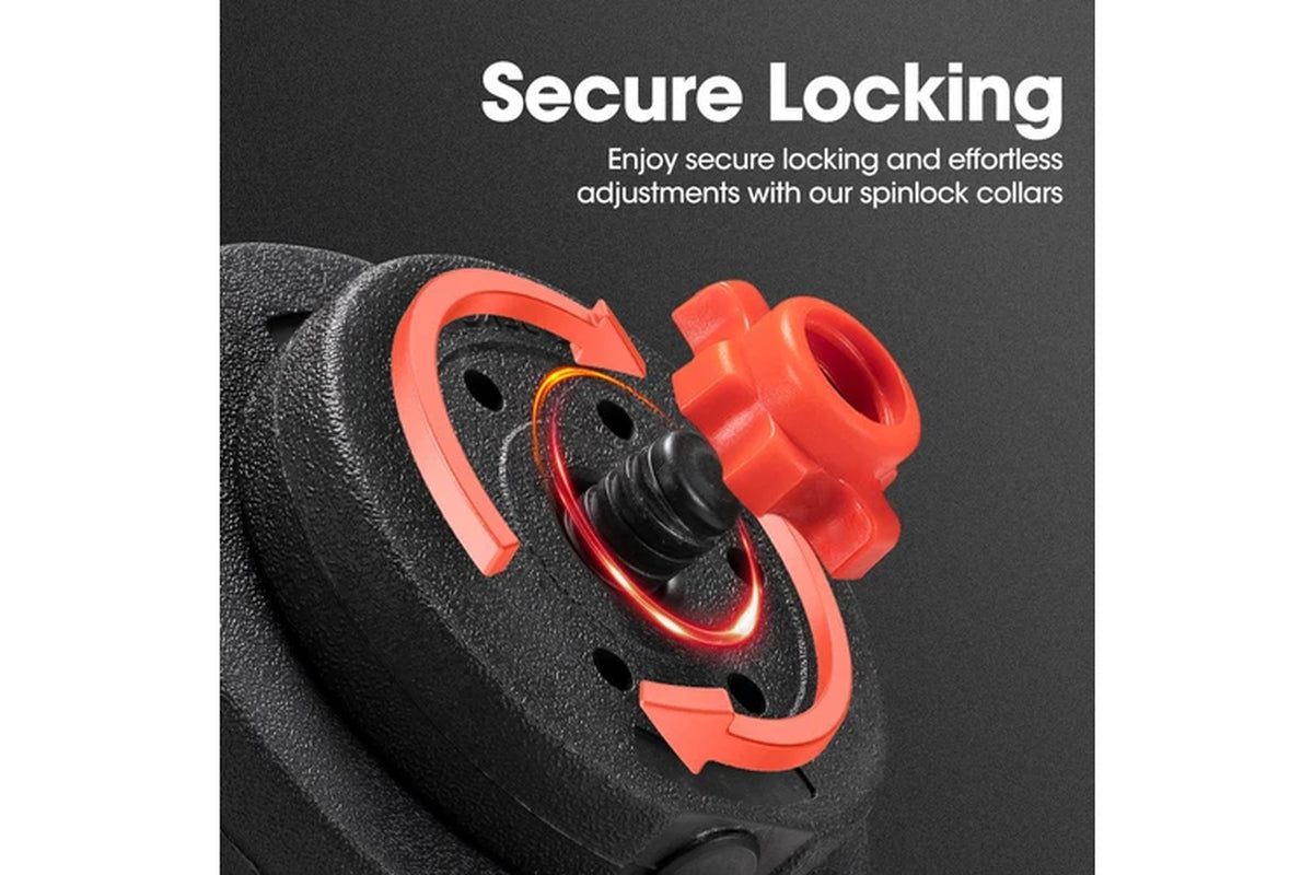 25KG Adjustable Dumbbell Barbell Set