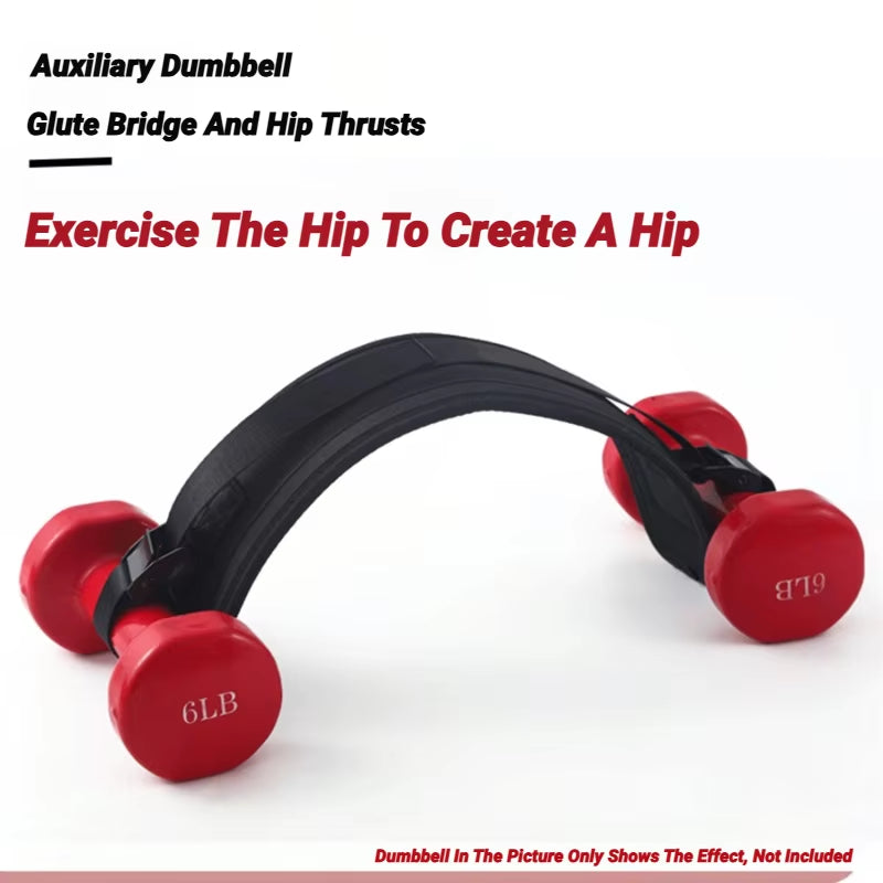 Dumbbell Exercise Belt Hip Thrust Weight-Bearing for Effective Glute Bridge Workout Waist Weight Training Kettlebells
