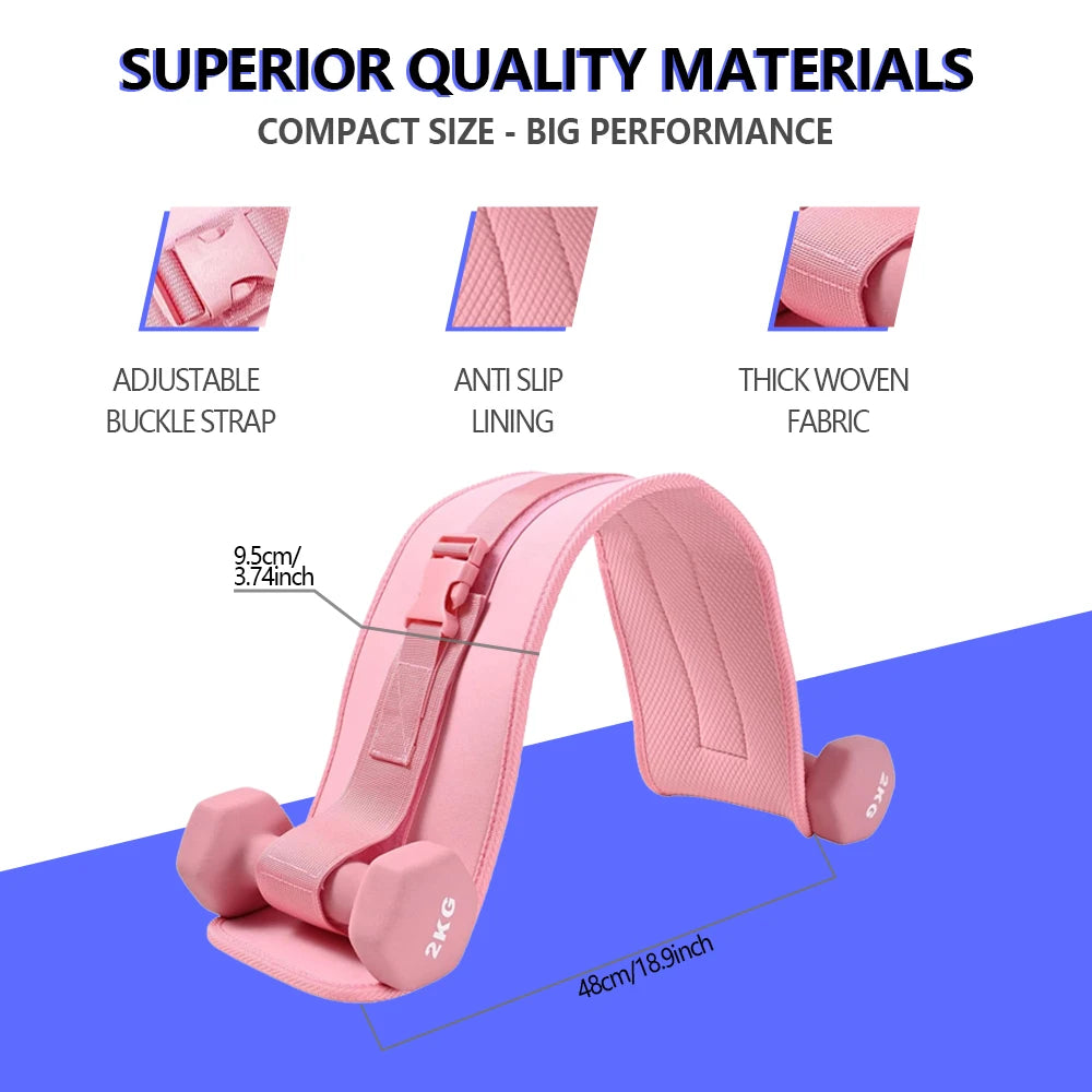 Exercise Hip Thrust Belt -Dumbbell Hip Thrust Belt, Thicken & Widen, Comfortable for Dumbbells, Kettlebells,Gym or Home Workouts