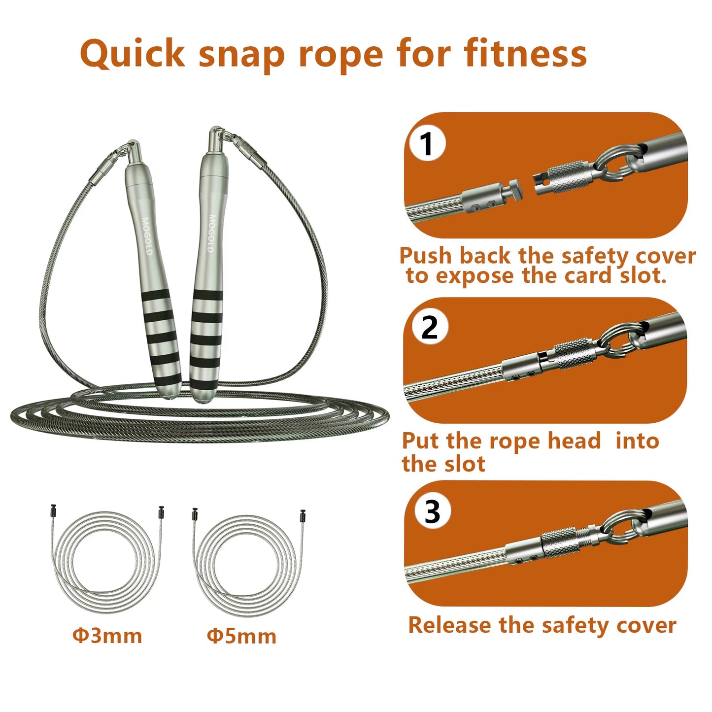 Professional Jump Rope Crossfit  Speed Rope Gym Sport Equipments Skipping Rope Durable for Athlete Weighted Jump Rope