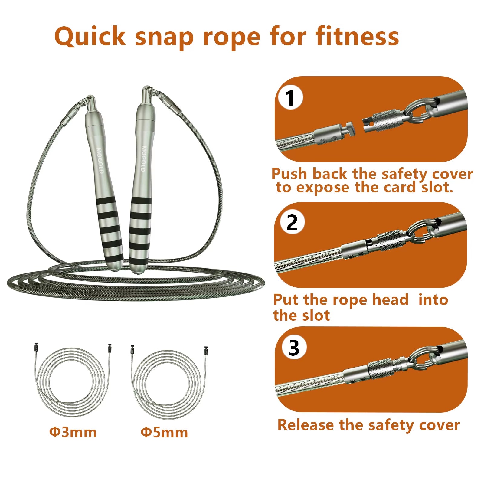 Professional Jump Rope Crossfit  Speed Rope Gym Sport Equipments Skipping Rope Durable for Athlete Weighted Jump Rope