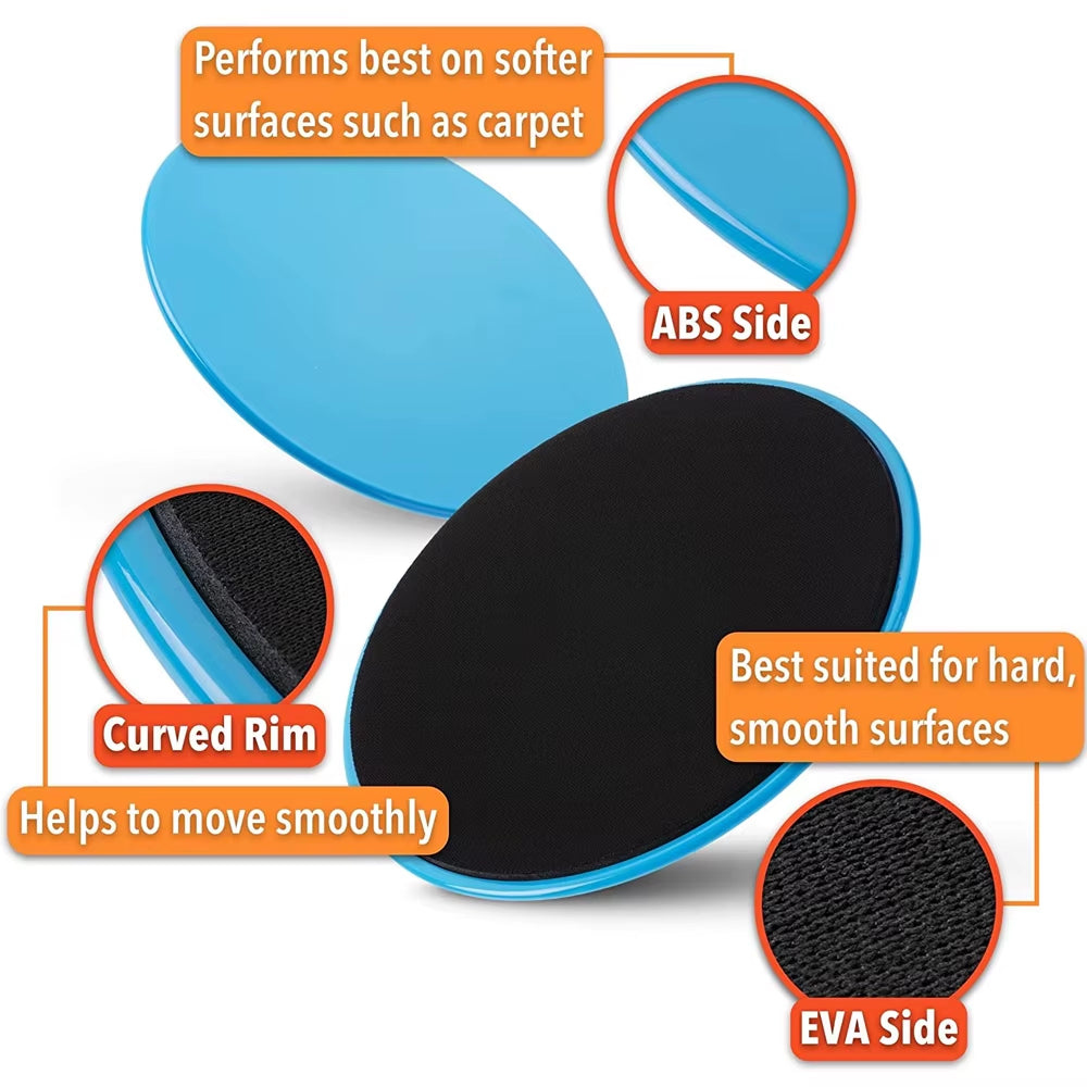 Exercise Core Sliders, Dual Sided Exercise Gliding Discs Use on Carpet or Hardwood Floors,Light,Portable,Abdominal,Core Workouts