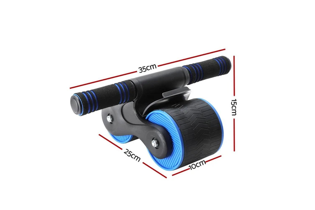Ab Roller Automatic Rebound Abdominal Wheel Home Gym Workout Blue