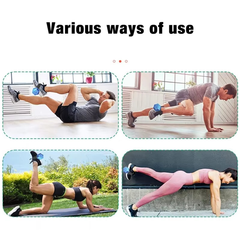 1/2Pcs Dumbbell Ankle Strap Weight Lifting Foot Bands Tibialis Trainer Leg Muscle Strengthen Training Workout Fitness Equipment