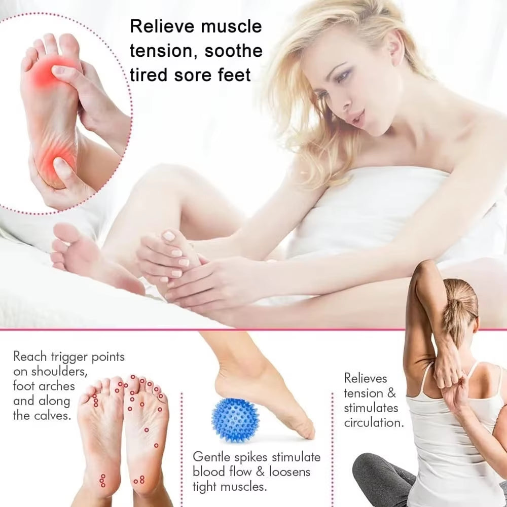 Peanut Massage Ball, Deep Tissue Massage Ball for Back, Neck, Shoulder, Spine, Legs, Hips, Trigger Point Muscle Massage Relaxer