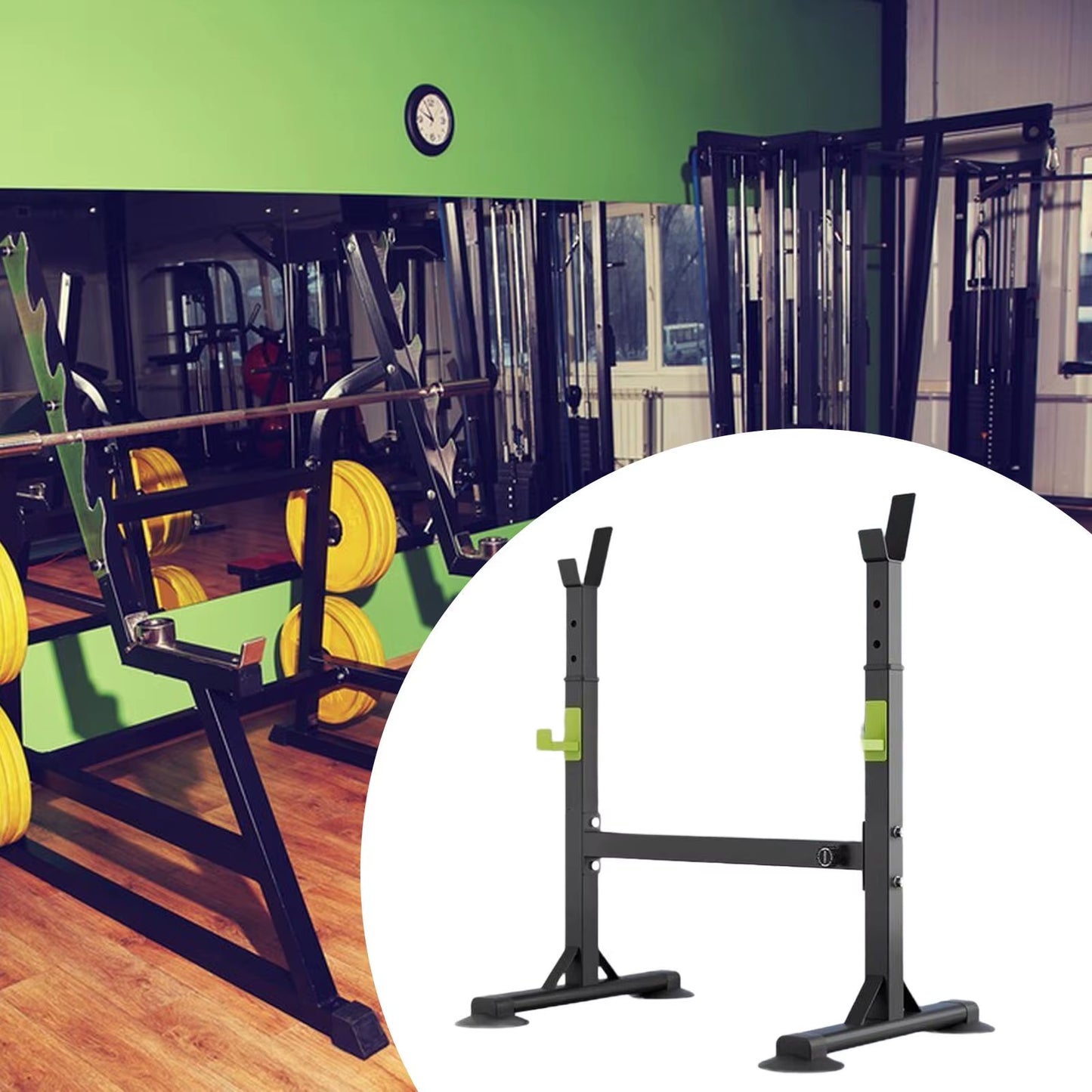 Squat Rack Barbell Stand Station Men'S Weightlifting Equipment Weight Rack For
