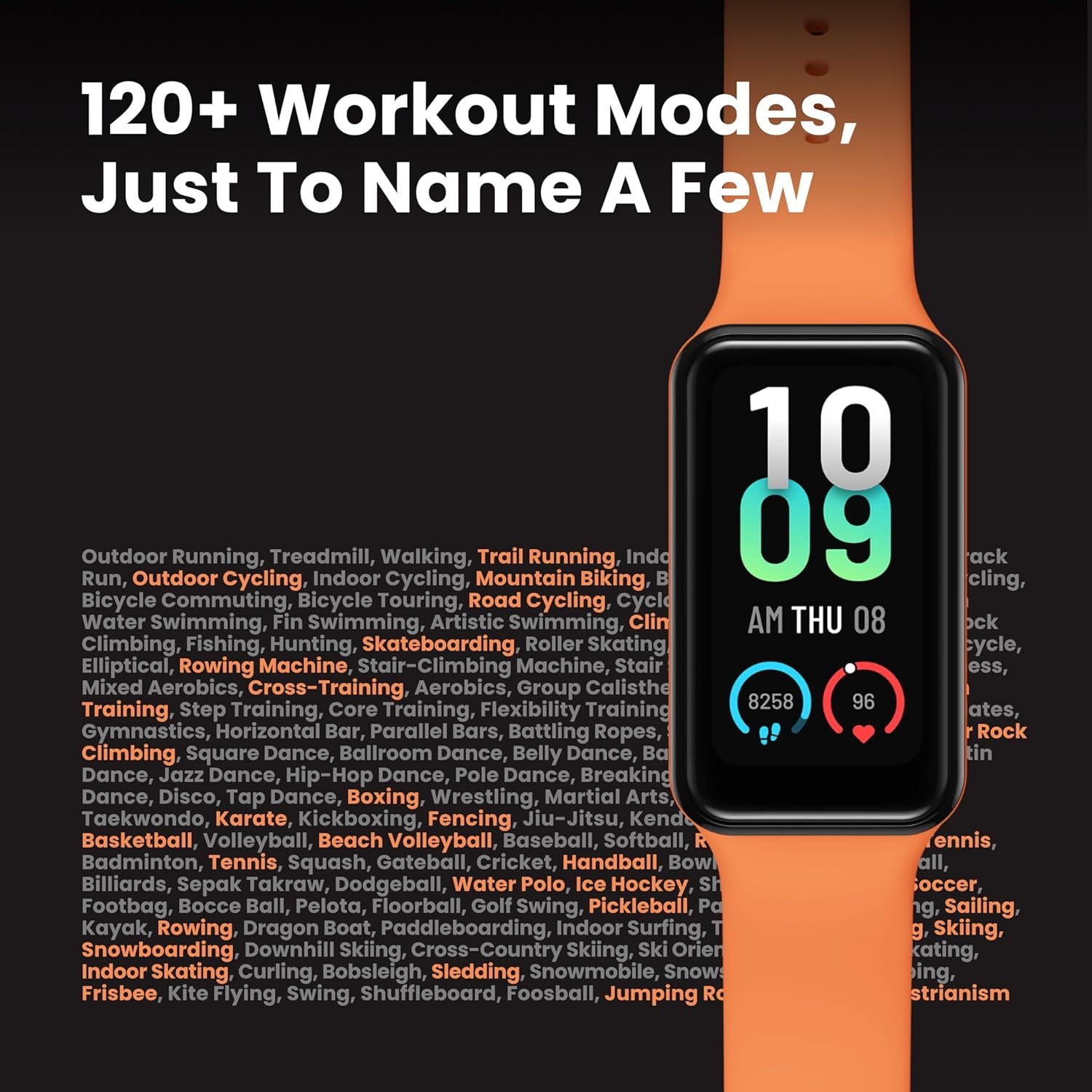 Band 7 Fitness, Black, Space Black, B2177OV1N