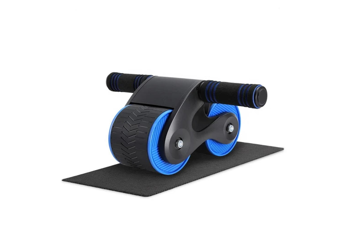 Ab Roller Automatic Rebound Abdominal Wheel Home Gym Workout Blue